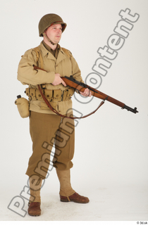 U.S.Army uniform World War II. ver.2 army poses with gun…